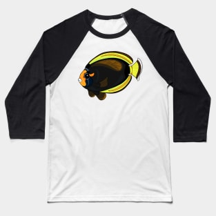 Black Butterflyfish Baseball T-Shirt